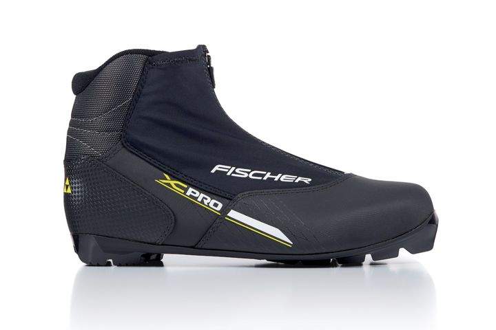Ботинки для беговых лыж FISCHER XC PRO BLACK YELLOW