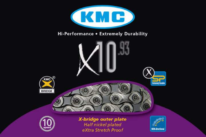 Цепь велосипедная KMC X10-93